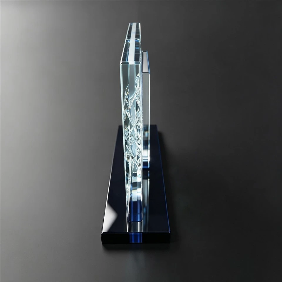 Circuit Board Blue Base Crystal Trophy best